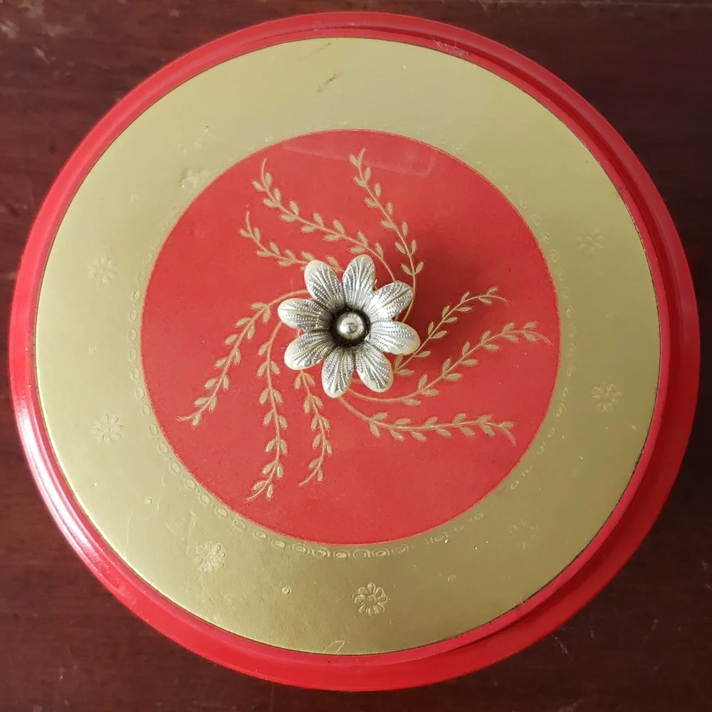 Vintage 1950s Avon Glass Powder Box - Picture 2 of 14